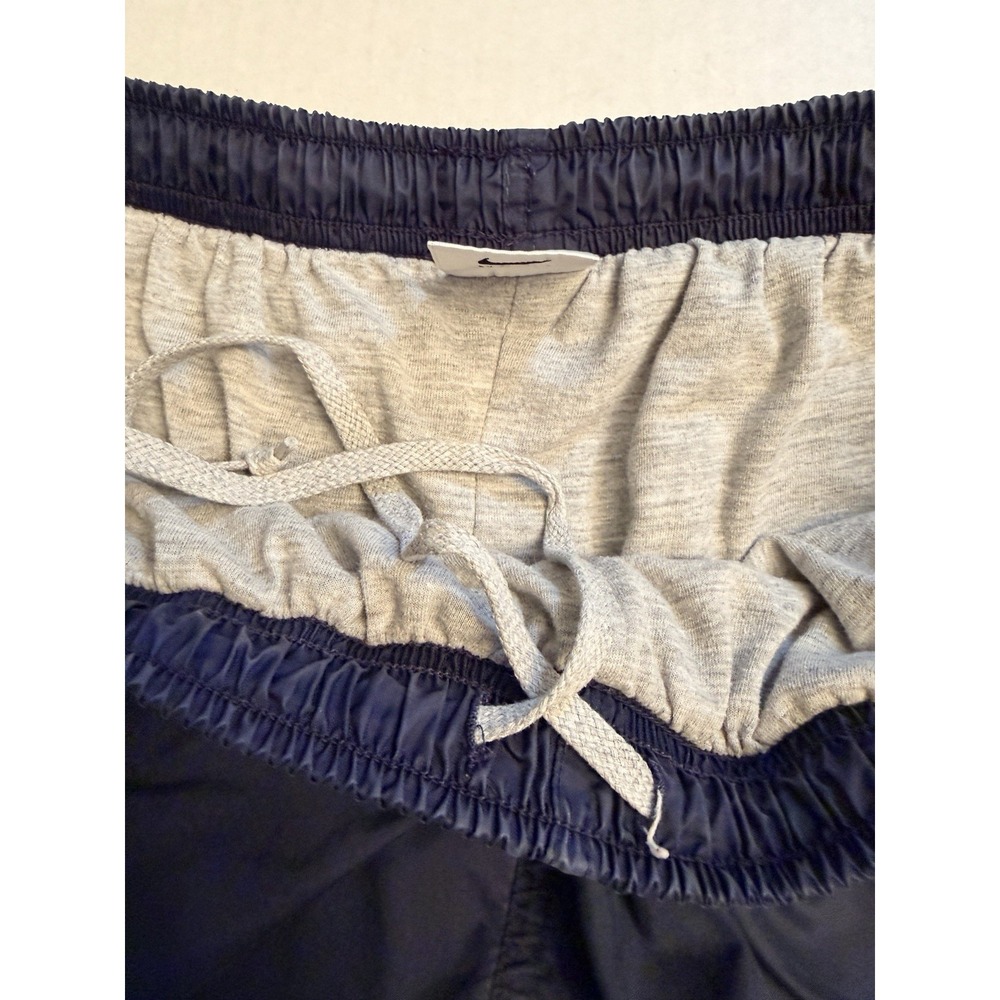 Vintage 90s Nike Windbreaker Track Pants Men's Size M Navy Blue Ankle Zip Nylon - Picture 5 of 13